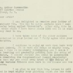 Letter: 1950 February 10