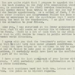 Letter: 1950 July 7