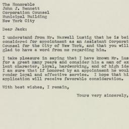 Letter: 1946 January 16
