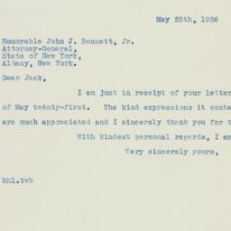 Letter: 1936 May 25