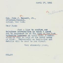 Letter: 1941 April 7