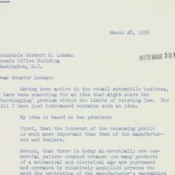 Letter: 1956 March 28