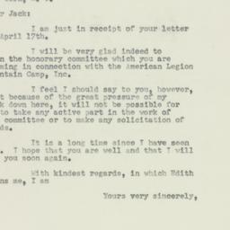 Letter: 1952 April 22