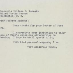 Letter: 1954 June 7