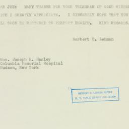 Telegram: 1950 November 8