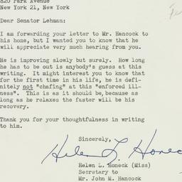 Telegram: 1954 October 6