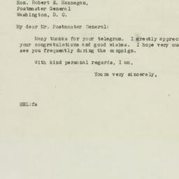 Telegram: 1946 September 19