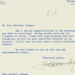 Telegram: 1949 November 9