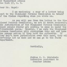 Letter: 1950 December 1