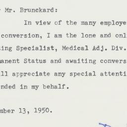 Letter: 1950 December 13