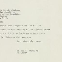 Letter: 1948 March 31