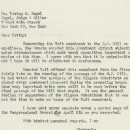 Letter: 1950 April 20