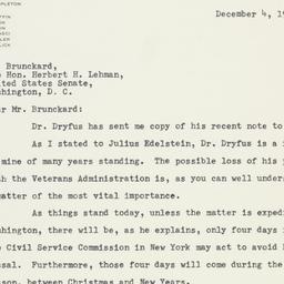 Letter: 1950 December 4