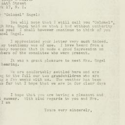 Letter: 1947 July 9