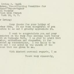 Letter: 1949 October 27