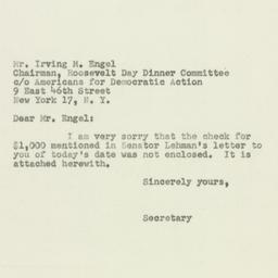 Letter: 1951 January 18
