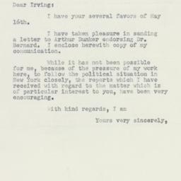 Letter: 1950 May 20