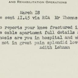 Letter: 1944 March 18