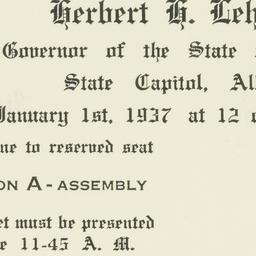Invitation: 1937 January 1