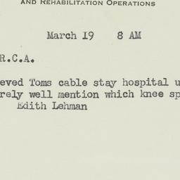 Letter: 1944 March 19