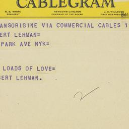 Telegram: 1944 November 14