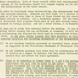 Memorandum: 1946 December 20