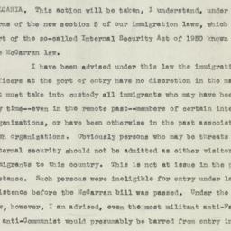 Telegram: 1950 October 11