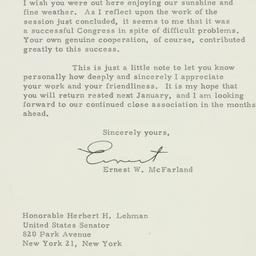 Letter: 1951 November 5