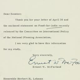 Letter: 1951 May 3