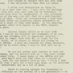 Letter: 1949 February 1