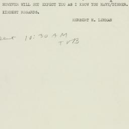 Telegram: 1947 May 28