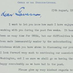 Letter: 1945 August 25