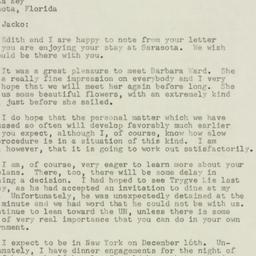 Letter: 1947 November 21