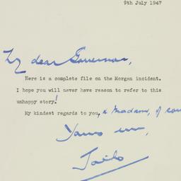 Letter: 1947 July 9