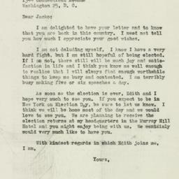 Letter: 1946 October 31