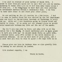 Letter: 1949 April 5