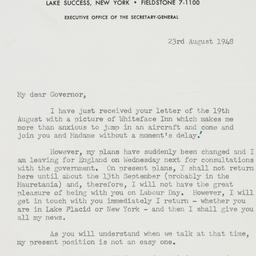 Letter: 1948 August 23