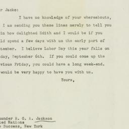 Letter: 1948 August 19