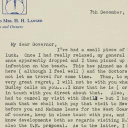 Letter: 1947 December 7