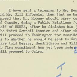 Memorandum: 1945 August 16