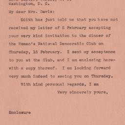 Letter: 1945 February 9