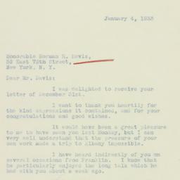 Letter: 1933 January 4