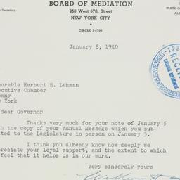 Letter: 1940 January 8
