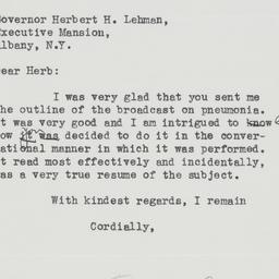 Letter: 1936 January 31