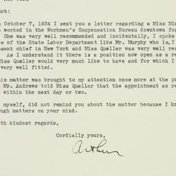 Letter: 1934 December 5