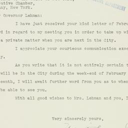 Letter: 1936 February 5