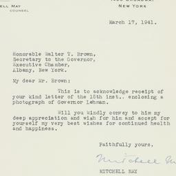 Letter: 1941 March 17