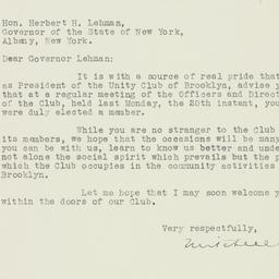 Letter: 1933 February 25