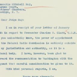 Letter: 1934 January 25