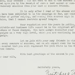 Letter: 1949 October 4